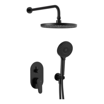 KFA Armatura 5559-501-81 - Set da doccia con rubinetto a incasso OTAVA opaco nero