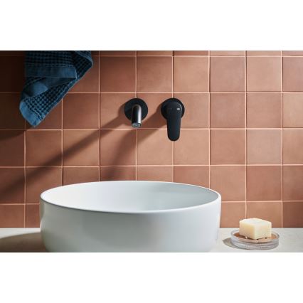 KFA Armatura 5559-810-81 - Waschbeckenarmatur für Unterputzmontage OTAVA matt schwarz