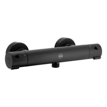 KFA Armatura 5736-010-81 - Rubinetto termostatico per doccia MOZA opaco nero
