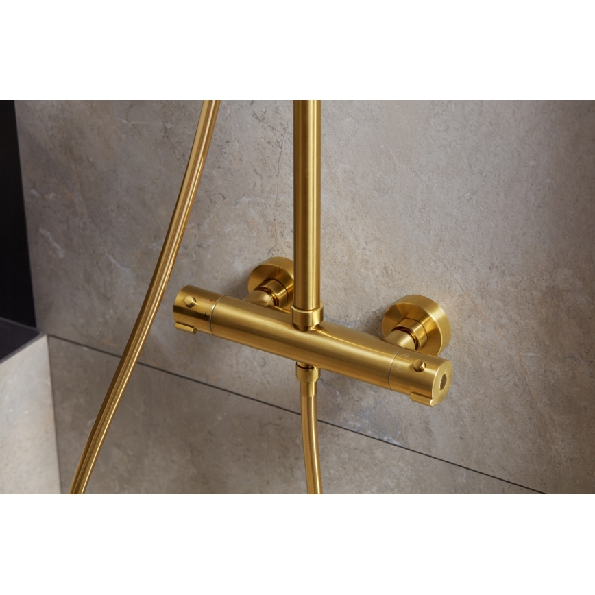 KFA Armatura 5736-920-31 - Colonne de douche avec robinet thermostatique MOZA poli doré