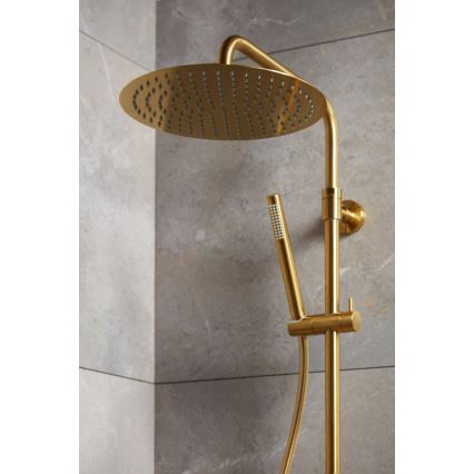 KFA Armatura 5736-920-31 - Colonne de douche avec robinet thermostatique MOZA poli doré