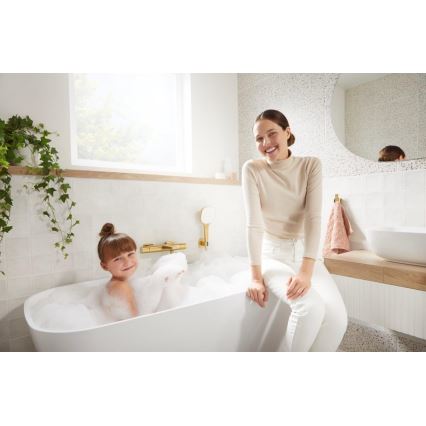 KFA Armatura 5754-010-31 - Mitigeur thermostatique pour baignoire MALAGA, finition dorée brossée