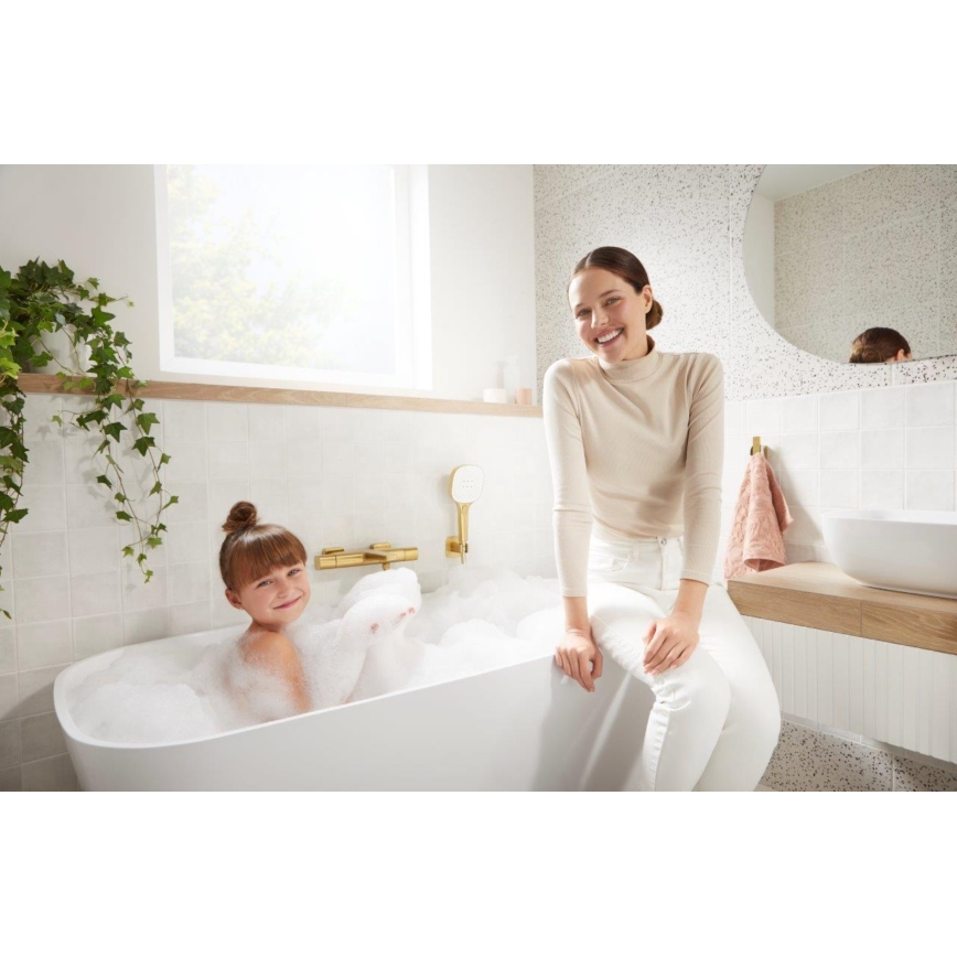 KFA Armatura 5754-010-31 - Mitigeur thermostatique pour baignoire MALAGA, finition dorée brossée