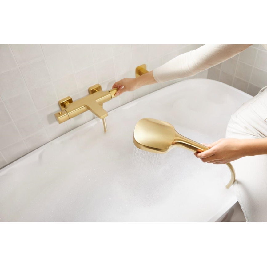 KFA Armatura 5754-010-31 - Mitigeur thermostatique pour baignoire MALAGA, finition dorée brossée