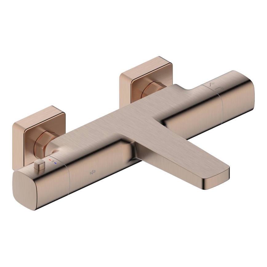 KFA Armatura 5754-010-34 - Mitigeur thermostatique pour baignoire MALAGA en or rose