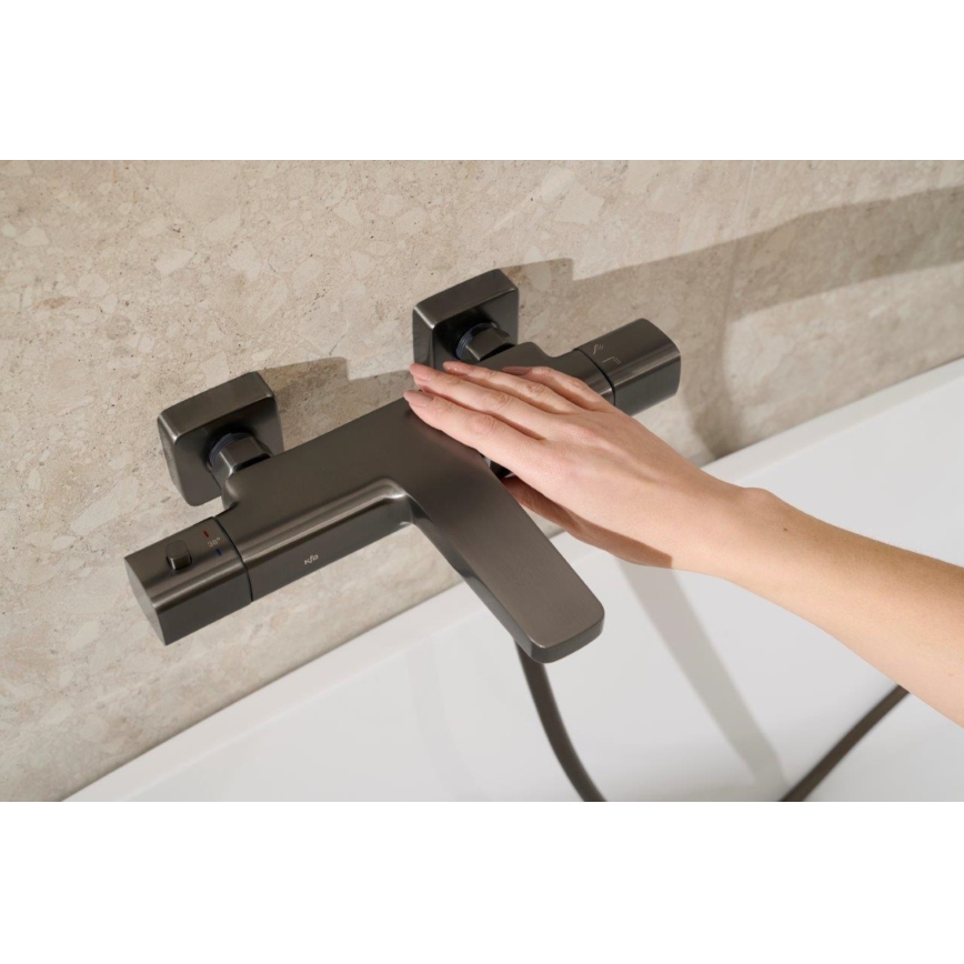 KFA Armatura 5754-010-61 - Mitigeur thermostatique pour baignoire MALAGA gris métallisé