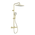 KFA Armatura 5756-910-31 - Set doccia con miscelatore termostatico MALAGA, finitura oro spazzolato