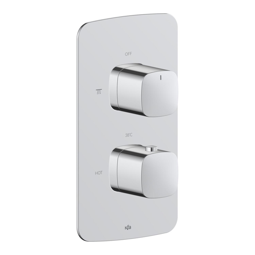 KFA Armatura 5759-001-00 - Mitigeur thermostatique de douche encastrable MALAGA chrome brillant