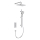 KFA Armatura 5759-301-00 - Ensemble de douche avec mitigeur thermostatique encastré MALAGA, finition chrome brillant