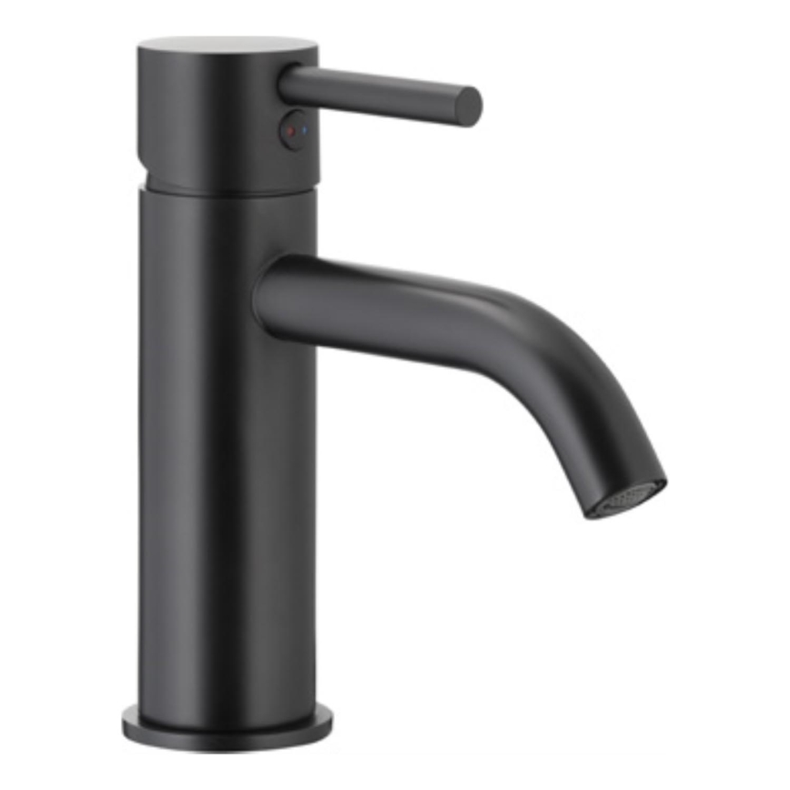 KFA Armatura 5822-815-81 - Robinet de lavabo + déchets NEDA 16,5 cm laiton/mat noir