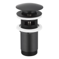 KFA Armatura 660-254-81 - Lavello con scarico CLICK-CLACK diametro 6,6 cm ottone/opaco nero