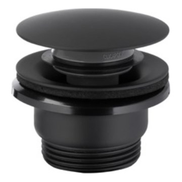 KFA Armatura 660-320-81 - Scarico del lavandino CLICK-CLACK diametro 6,6 cm acciaio inossidabile/opaco nero