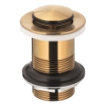 KFA Armatura 660-353-31 - Bonde de lavabo sans trop-plein CLICK-CLACK d. 6,2 cm laiton/poli doré