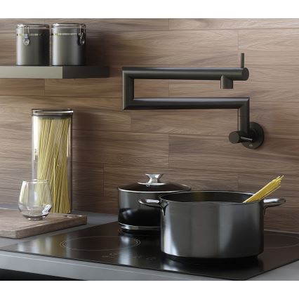 KFA Armatura 6623-030-81 - Rubinetto da cucina con giunto DUERO POT FILLER acciaio inossidabile/opaco nero