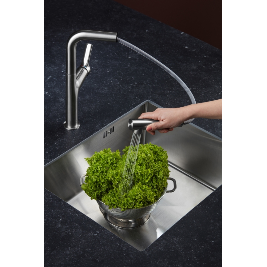 KFA Armatura 6623-220-22 - Robinet d'évier avec douchette extractible DUERO DESIGN acier inoxydable