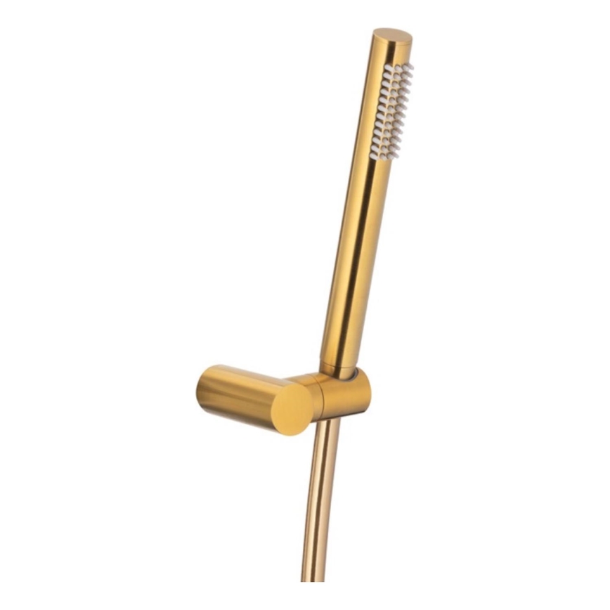 KFA Armatura 841-225-31 - Set da doccia MOZA acciaio inossidabile/molato oro