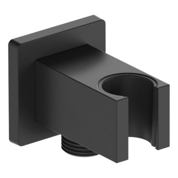 KFA Armatura 845-051-81 - Supporto doccia angolare con uscita LOGON ottone/opaco nero