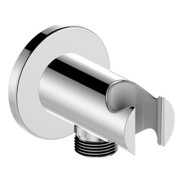 KFA Armatura 845-053-00 - Porte-douche rond avec écoulement MOZA/HALIT chrome brillant