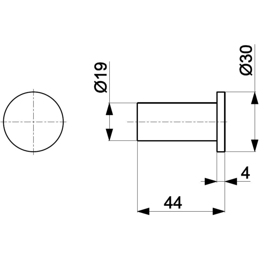 KFA Armatura 864-020-00 - Wandhaken TOWEL glänzendes Chrom