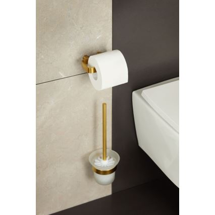 KFA Armatura 864-022-31 - Toilettenpapierhalter Edelstahl/geschliffen golden