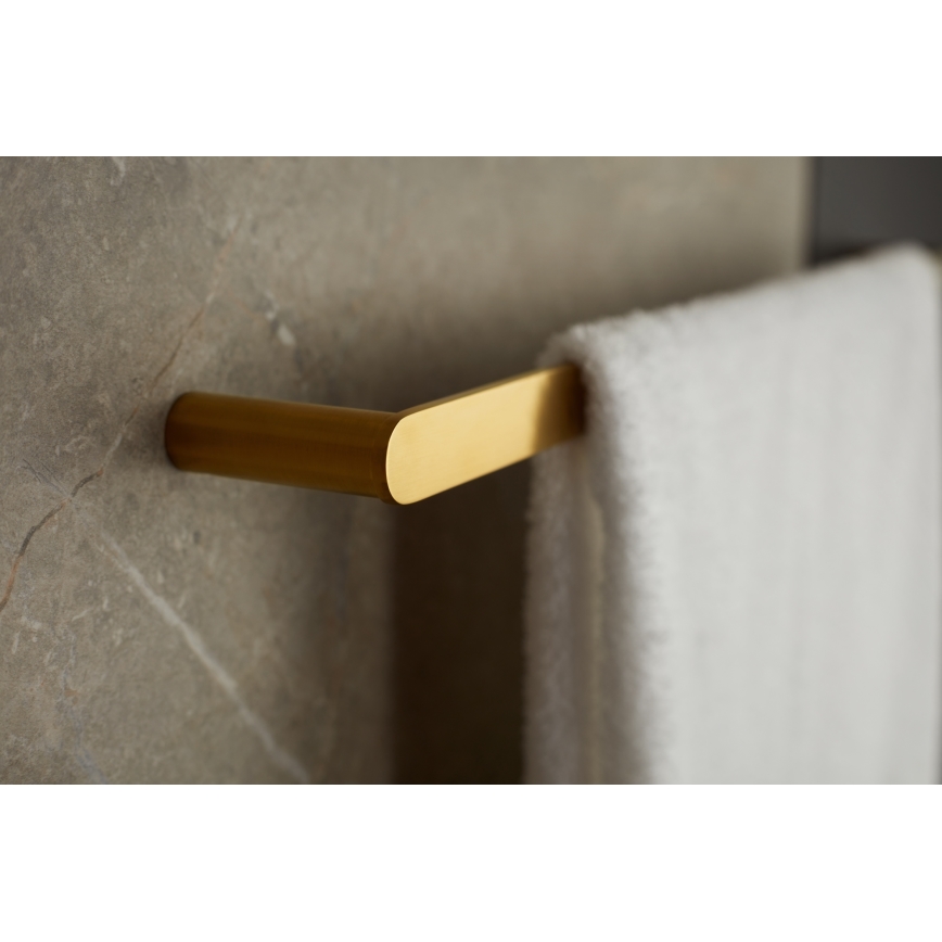 KFA Armatura 864-025-31 - Appendiabiti da parete 24 cm acciaio inossidabile/molato oro
