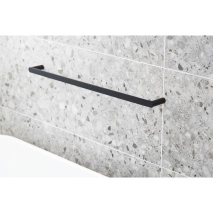 KFA Armatura 864-025-81 - Appendiabiti da parete 24 cm acciaio inossidabile/opaco nero