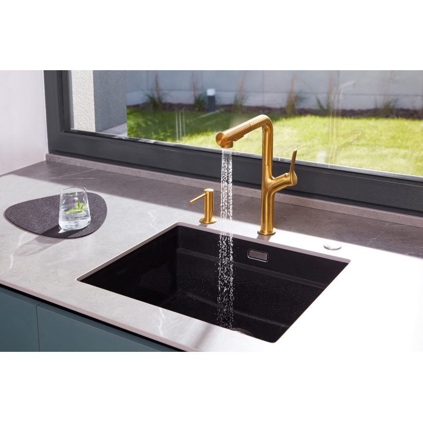 KFA Armatura 990-100-31 - Distributeur de savon encastré DUERO acier inoxydable/poli doré