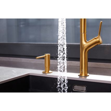 KFA Armatura 990-100-31 - Distributore di sapone da incasso DUERO acciaio inossidabile/molato oro