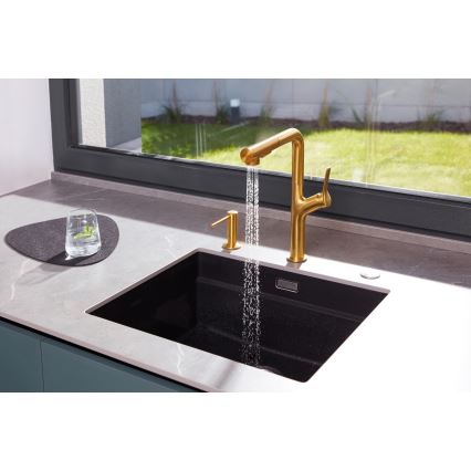 KFA Armatura 990-100-31 - Distributore di sapone da incasso DUERO acciaio inossidabile/molato oro