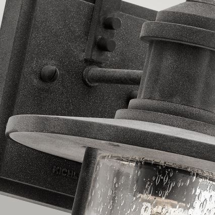 Kichler - Applique murale d'extérieur RIVERWOOD 1xE27/100W/230V IP44 anthracite