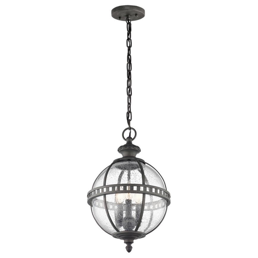 Kichler - Außenlüster an einer Kette HALLERON 3xE14/60W/230V IP44