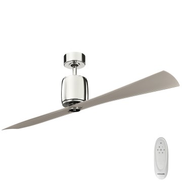 Kichler - Deckenventilator FERRON glänzendes Chrom + Fernbedienung