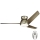 Kichler - Dimmbarer LED-Deckenventilator ERIS LED/10W/230V matt Chrom IP44 + Fernbedienung