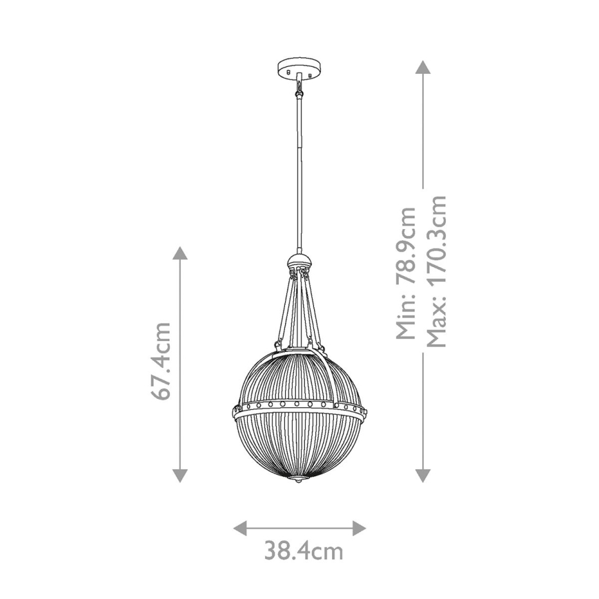 Kichler - Lampadario a sospensione con supporto rigido ASTER 3xE14/60W/230V