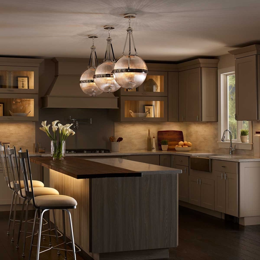 Kichler - Suspension-barre ASTER 3xE14/60W/230V
