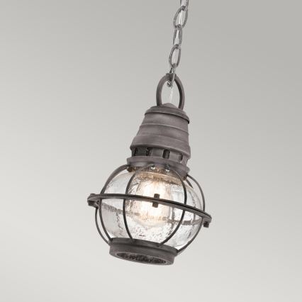 Kichler - Outdoor-Hängeleuchte an Kette BRIDGE POINT 1xE27/60W/230V IP44