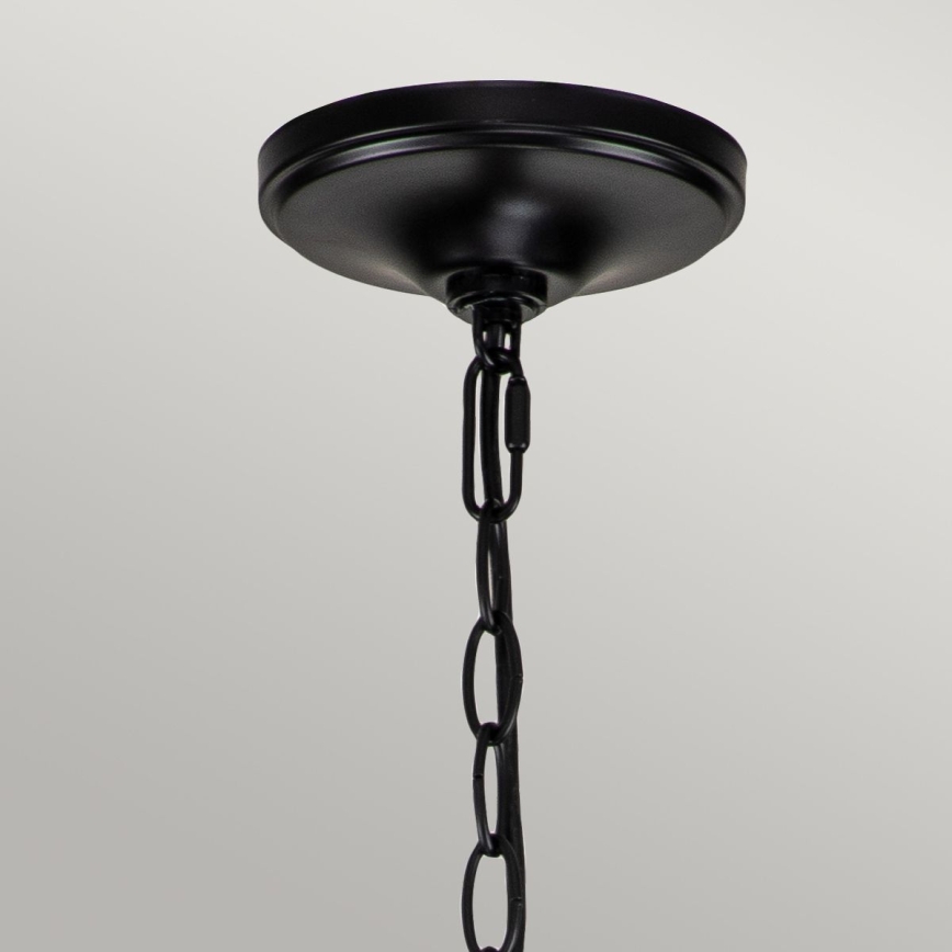 Kichler - Kronleuchter mit Kette CAPITOL HILL 12xE14/40W/230V schwarz