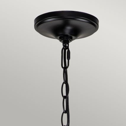 Kichler - Lampadario a catena CAPITOL HILL 12xE14/40W/230V nero