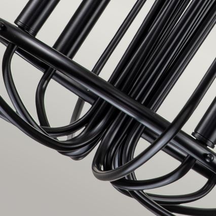 Kichler - Lampadario a catena CAPITOL HILL 12xE14/40W/230V nero
