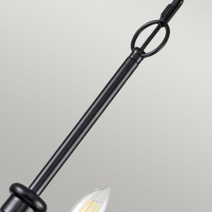 Kichler - Lustre suspendu sur chaîne CAPITOL HILL 12xE14/40W/230V noir