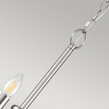 Kichler - Suspension sur chaîne CAPITOL HILL 12xE14/40W/230V chrome mat