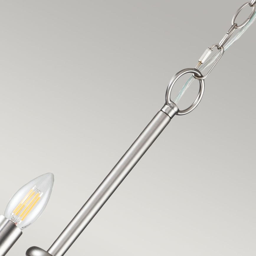 Kichler - Suspension sur chaîne CAPITOL HILL 12xE14/40W/230V chrome mat