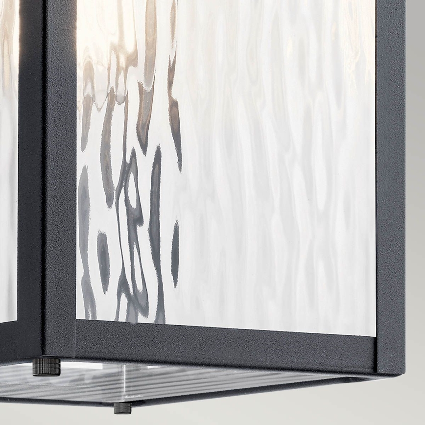 Kichler - Applique murale d'extérieur CAPPANNA M 1xE27/60W/230V IP44 noire