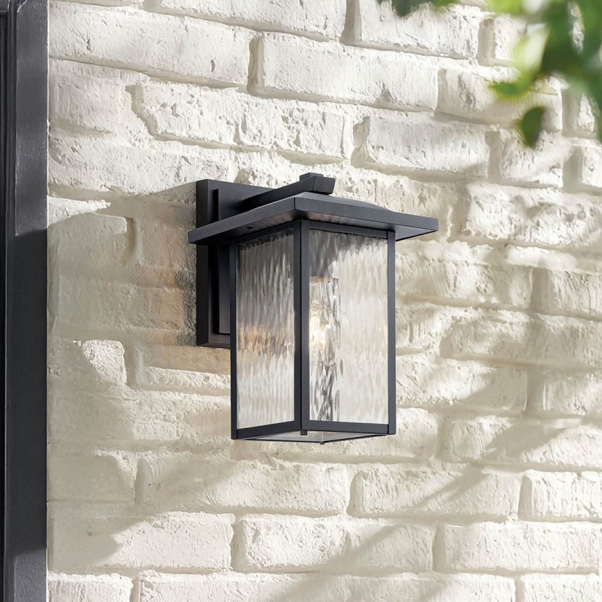 Kichler - Outdoor-Wandleuchte CAPPANNA 1xE27/60W/230V IP44 schwarz