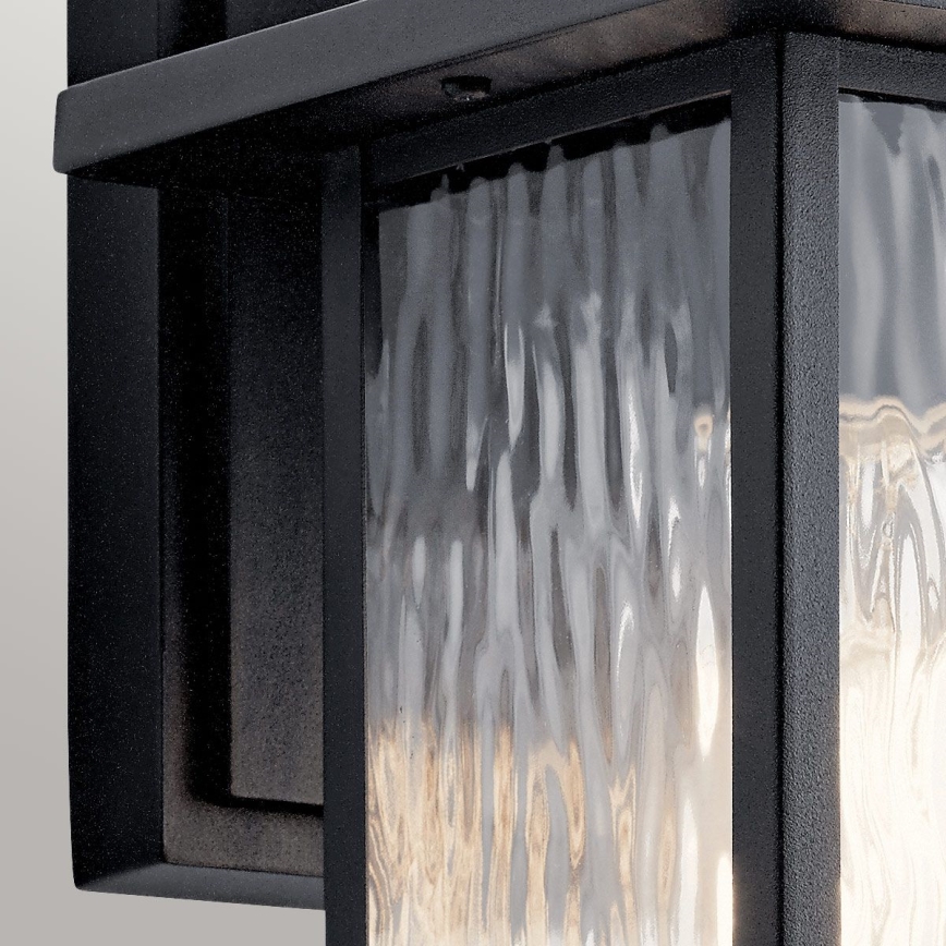 Kichler - Applique da esterno CAPPANNA S 1xE27/60W/230V IP44 nero