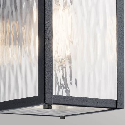 Kichler - Applique da esterno CAPPANNA S 1xE27/60W/230V IP44 nero