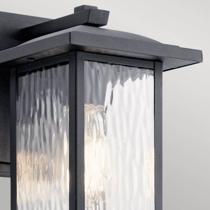 Kichler - Outdoor-Wandleuchte CAPPANNA 1xE27/60W/230V IP44 schwarz