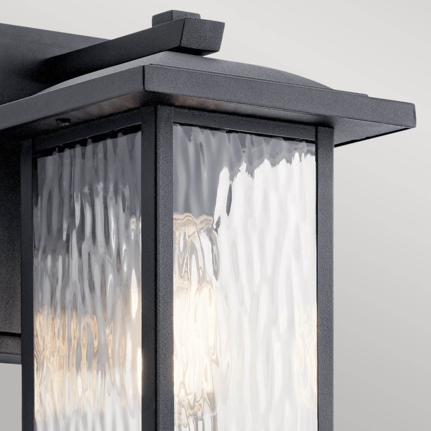 Kichler - Outdoor-Wandleuchte CAPPANNA 1xE27/60W/230V IP44 schwarz