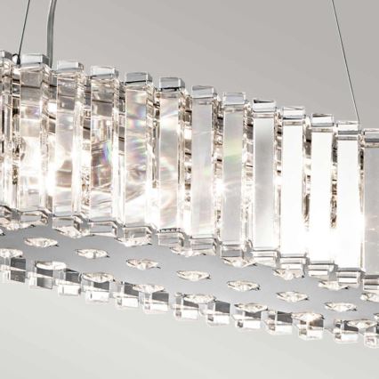 Kichler - LED-Badezimmer-Hängeleuchte CRYSTAL SKYE 8xG9/3W/230V IP44
