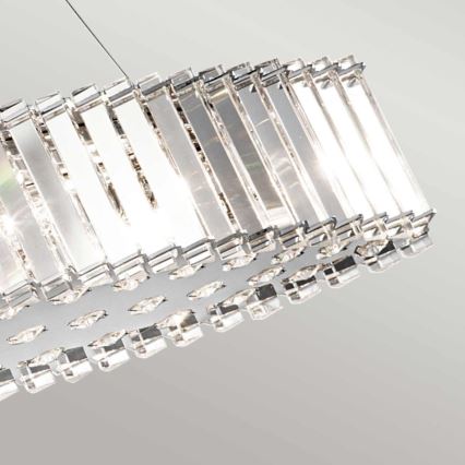 Kichler - LED-Badezimmer-Hängeleuchte CRYSTAL SKYE 8xG9/3W/230V IP44